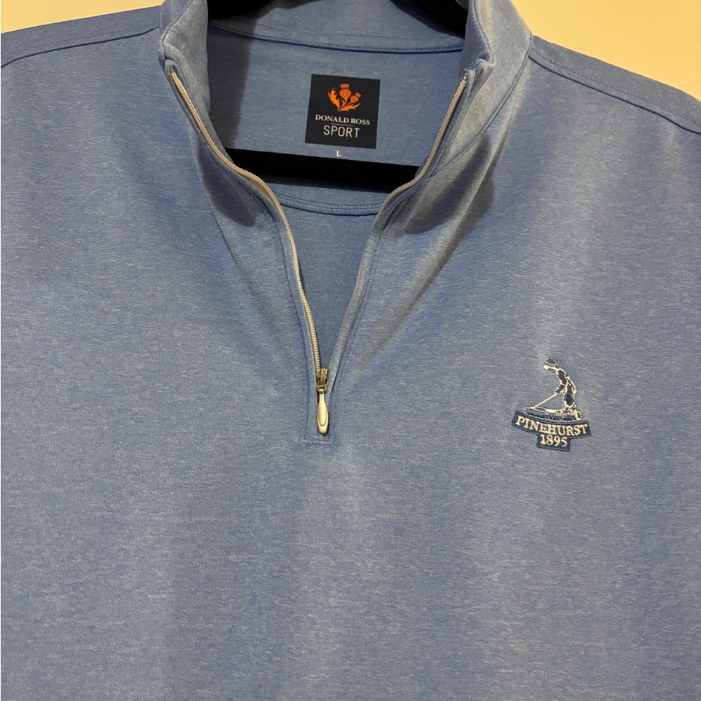 SOLD SOLD SOLD-Donald Ross Sport Blue Quarter-Zip Pullover